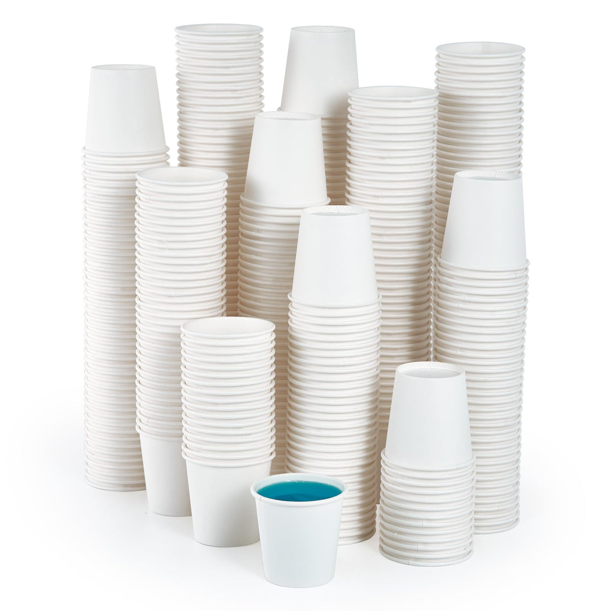 JOLLY PARTY 2 oz Bathroom Cups 700 Pack Small Paper Cup White Mouthwash Cup