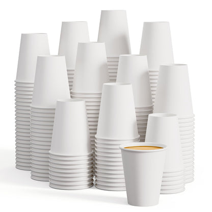 LITOPAK 210 Pack 16 oz Paper Cups, White Disposable Coffee Cups