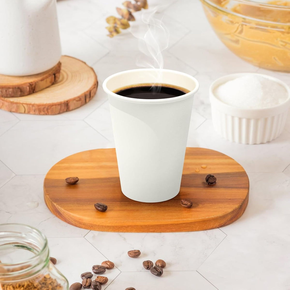 Dealusy 100 Count 12 oz Coffee Cups
