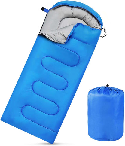 Camping Sleeping Bags for Adults Kids Waterproof Lightweight Sleeping Bag for Cold Weather or Warm Backpacking Hiking Mountaineering Indoor Outdoor Use