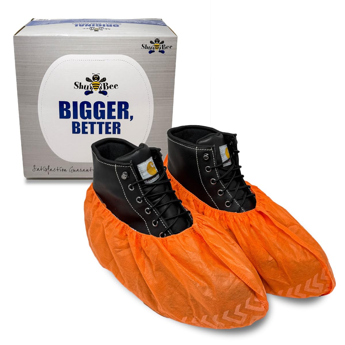 ShuBee Original Disposable, Extra-Large Boot and Shoe Covers, Thicker & Stronger, Durable Protection for Floors - 50 Pairs