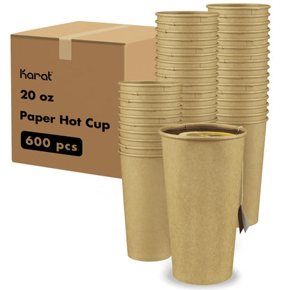 Karat [10oz - 1,000ct Coffee Cups, Paper Hot Cups, 90mm Diameter
