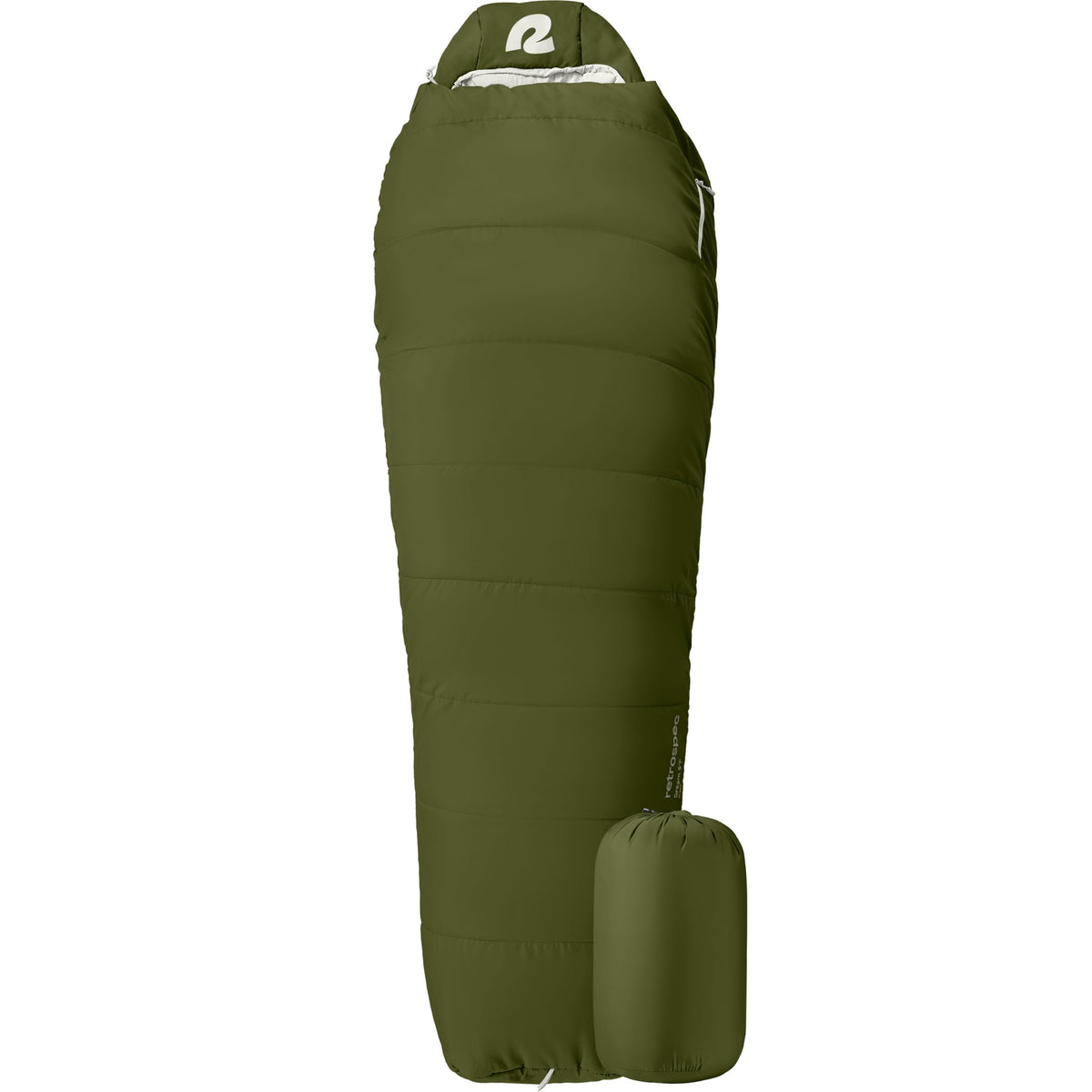 Retrospec Dream Mummy Sleeping Bag - 5, 15, & 30°F Cold Weather Camping & Travel Essential Gear with Water - Resistant Shell & Synthetic Fill - Zippered Pocket & Stuff Sack