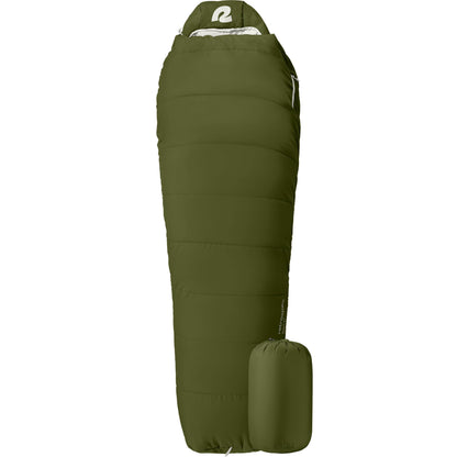 Retrospec Dream Mummy Sleeping Bag - 5, 15, & 30°F Cold Weather Camping & Travel Essential Gear with Water - Resistant Shell & Synthetic Fill - Zippered Pocket & Stuff Sack