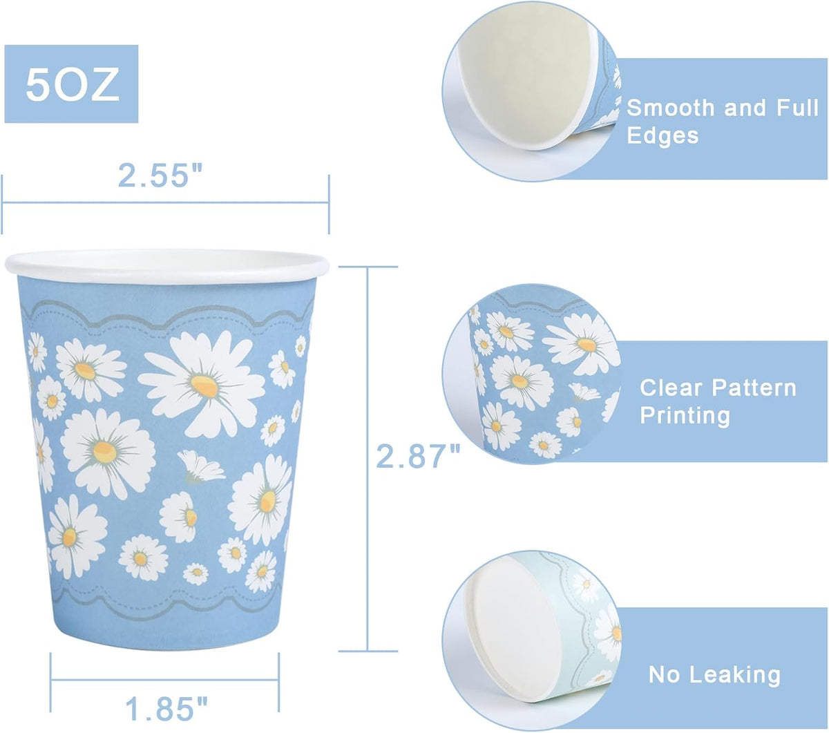 Lamosi 300 Pack 5 oz Paper Cups, Disposable Small Bathroom Water Cups