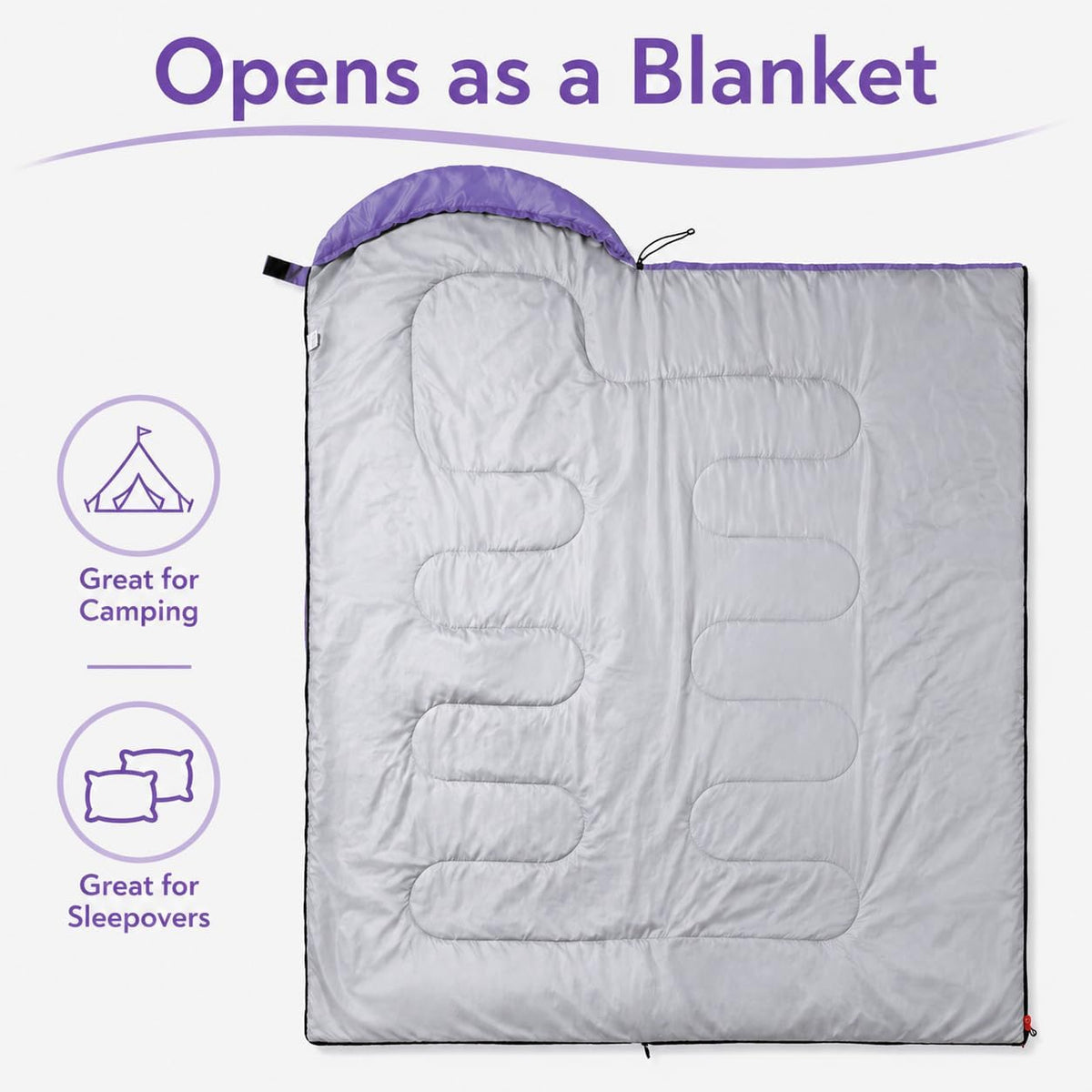 Sleeping Bags for Adults & Kids - Lightweight Camping Sleeping Bag