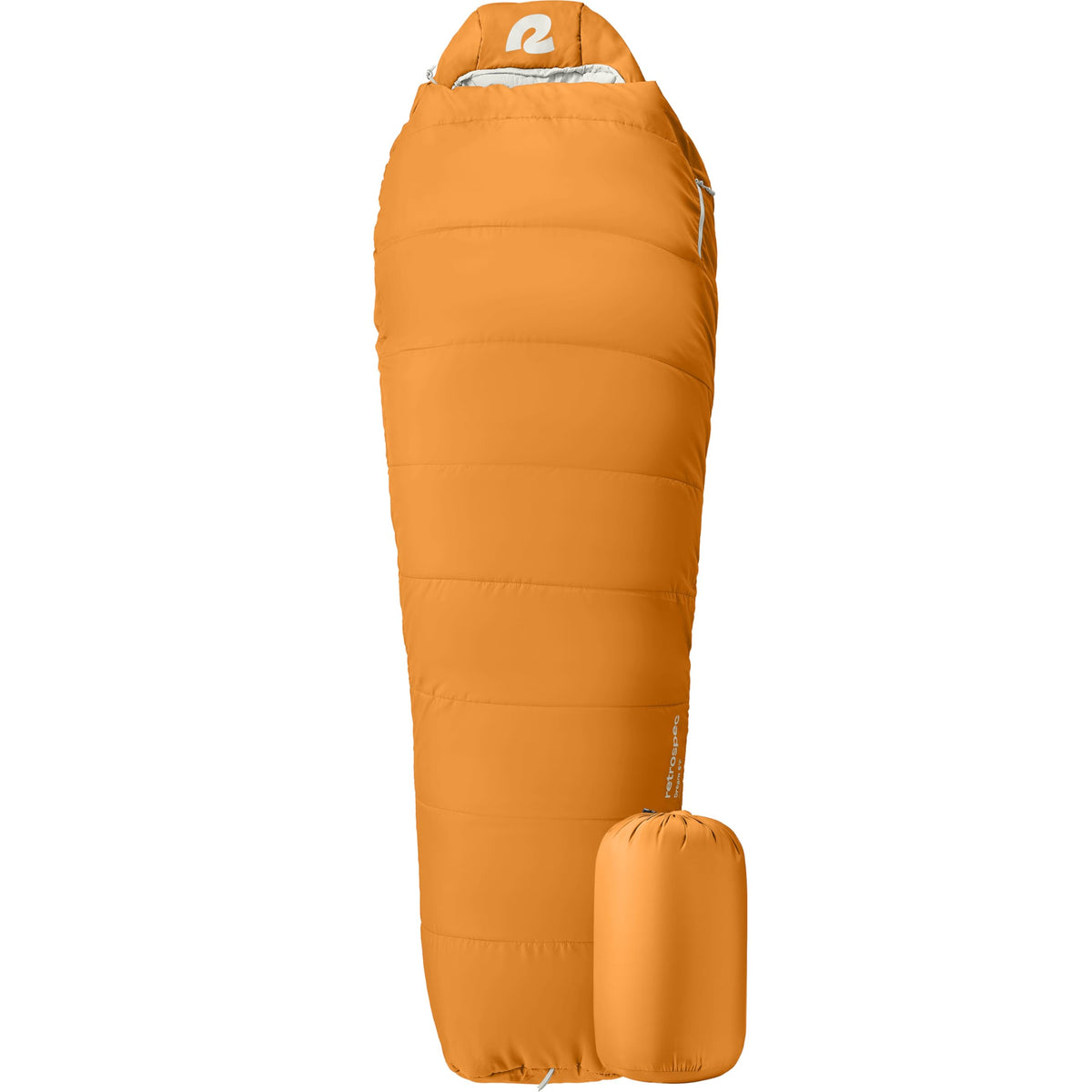 Retrospec Dream Mummy Sleeping Bag - 5, 15, & 30°F Cold Weather Camping & Travel Essential Gear with Water - Resistant Shell & Synthetic Fill - Zippered Pocket & Stuff Sack