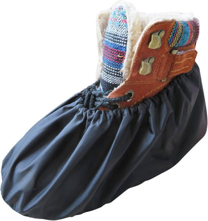 Reusable Shoe Covers, Non Slip Water Resistant Boot Covers for Construction &Household, 2 Pairs Extra Large Durable Overshoes to Keep Carpet Floors Clean