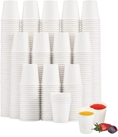 SIUQ 300 Pack 5 oz Paper Cups, Disposable Small Bathroom Mouthwash Cups