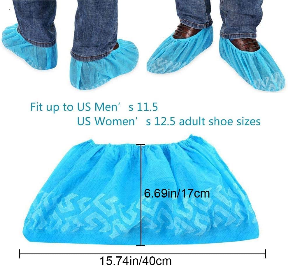 Shoe Covers Disposable 200 Pack (100 Pairs)