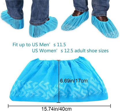 Shoe Covers Disposable 200 Pack (100 Pairs)
