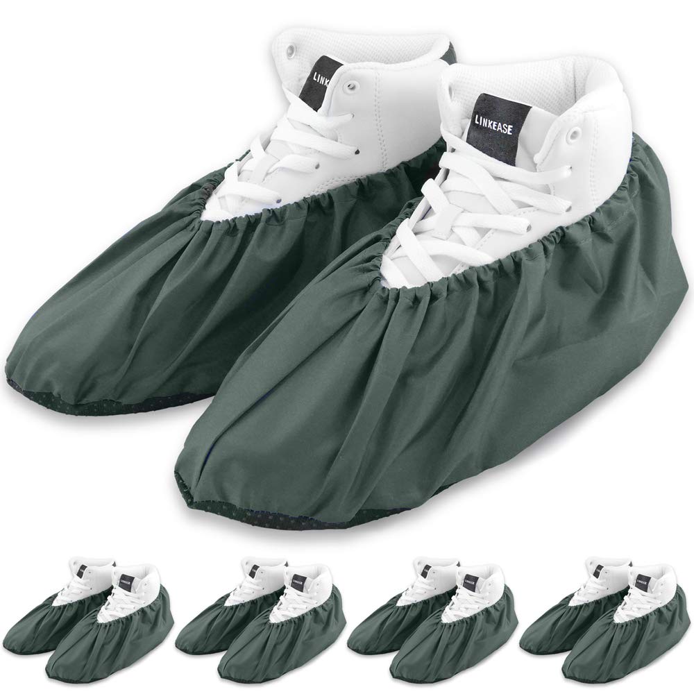 Reusable Boot & Shoe Covers, Washable, Non-Slip, 5 Pairs, X-Large