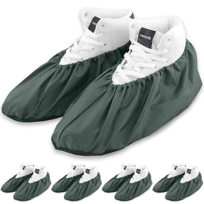 Reusable Boot & Shoe Covers, Washable, Non-Slip, 5 Pairs, Large