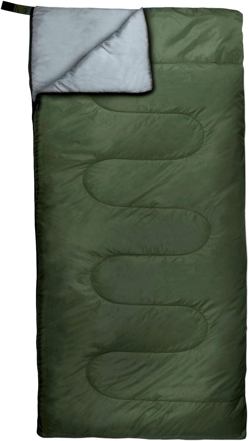 Bulk 10 Pack Envelope Sleeping Bags, 4 Seasons Warm or Cold Lightweight Indoor Outdoor Sleeping Bags for Adults, Backpacking, Camping