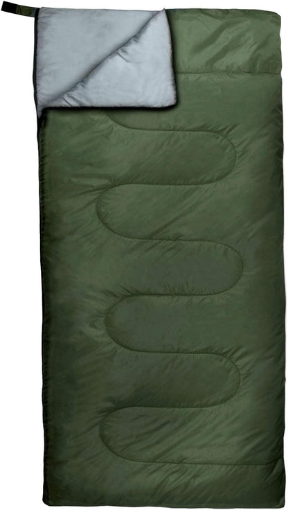 Bulk 10 Pack Envelope Sleeping Bags, 4 Seasons Warm or Cold Lightweight Indoor Outdoor Sleeping Bags for Adults, Backpacking, Camping
