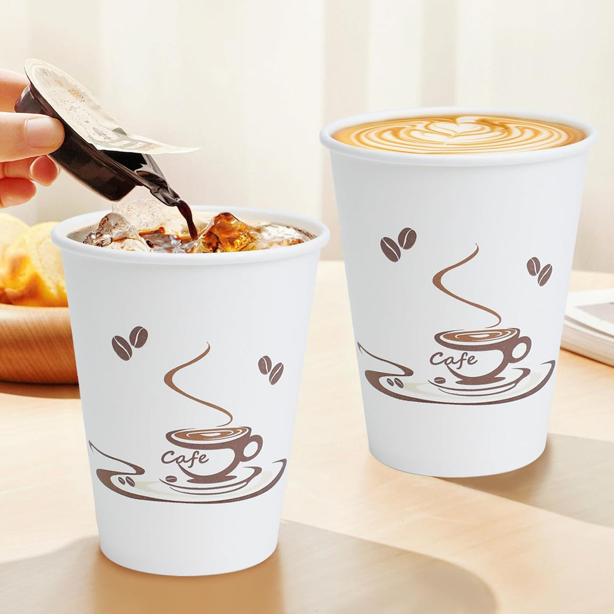 Lamosi 240 Pack 12 oz Coffee Cups, Disposable Paper Cups