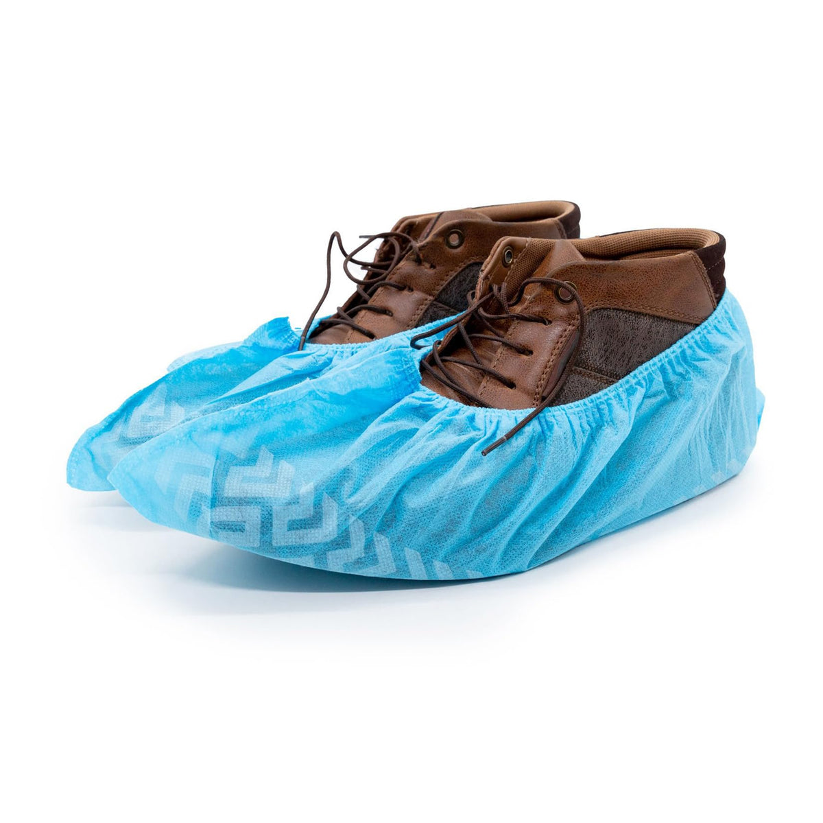 Disposable Boot & Shoe Covers Non Slip 100 Pack Fits Shoe Size up to US Men's 12
