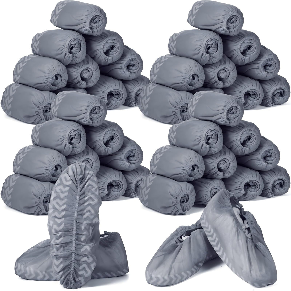 Leumoi 500 Pcs Disposable Shoe Covers Bulk Non Slip Boot Covers, Blue