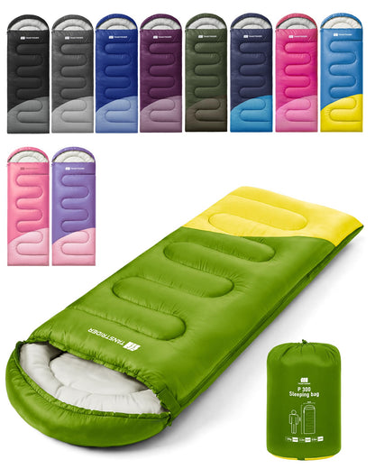 Sleeping Bags for Adults,Compact Lightweight Backpacking Sleeping Bag with Compression Sack for Youth, Camping Essentials Gearfor Hiking Travel Climbing Outdoor&Indoor Use