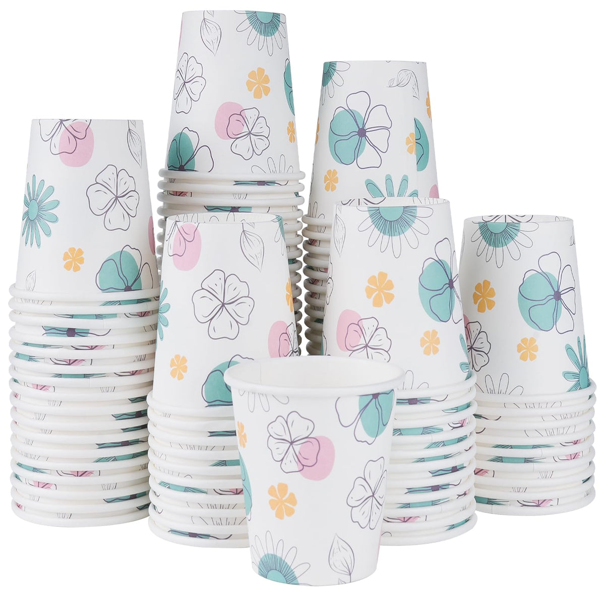 Lamosi 300 Pack 5 oz Paper Cups, Disposable Small Bathroom Water Cups