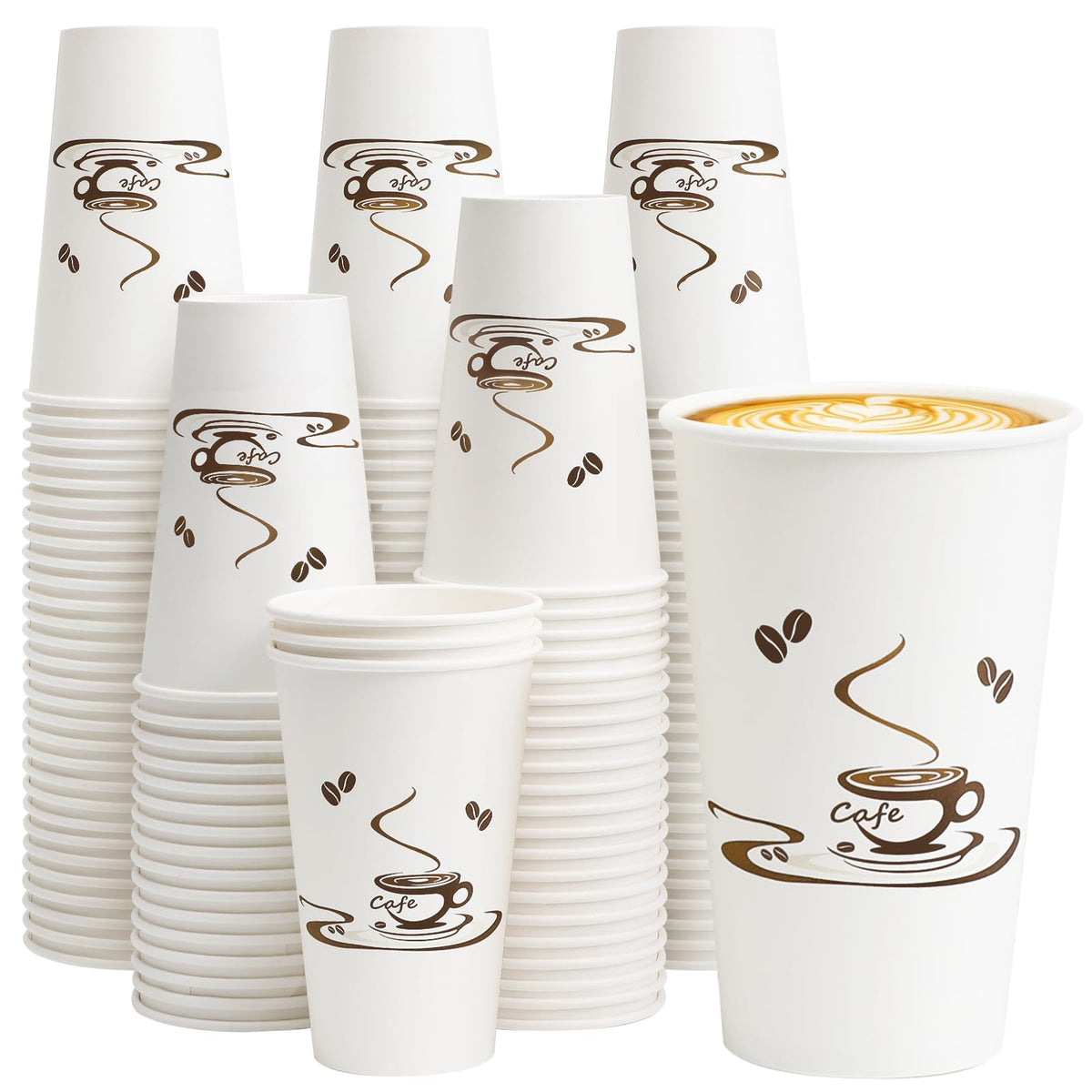 Lamosi 240 Pack 12 oz Coffee Cups, Disposable Paper Cups