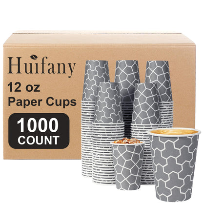 240 Pack 12 oz Paper Cups, Insulated Disposable Hot Cups