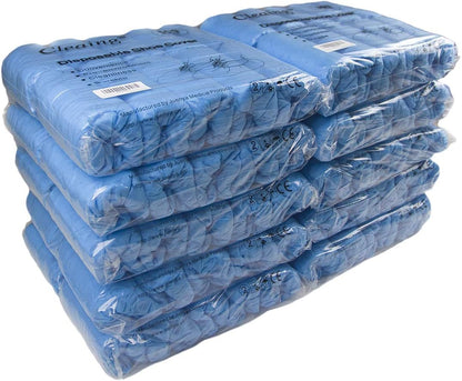Disposable Boot & Shoe Covers Non Slip 100 Pack Fits Shoe Size up to US Men's 12