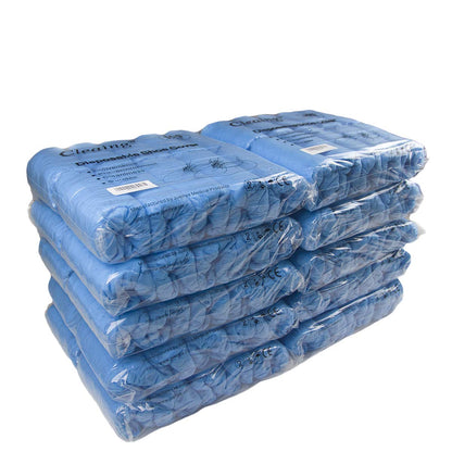 Disposable Boot & Shoe Covers Non Slip 100 Pack Fits Shoe Size up to US Men's 12