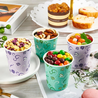 TV TOPVALUE 5 oz Paper Cups, 600 Pack Disposable Bathroom Cups Bulk, Purple