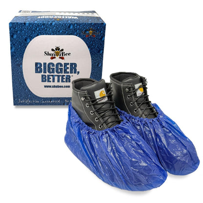 ShuBee Waterproof Shoe & Boot Covers Slip-Resistant Disposable for Plumbing Construction Floor Protection - 40 Pair
