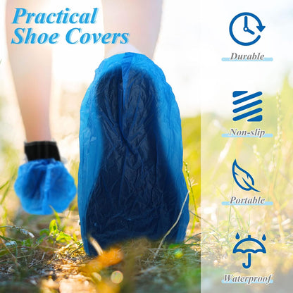 Vabean 1000 Pcs Disposable Shoe Covers Boot Cover, Blue