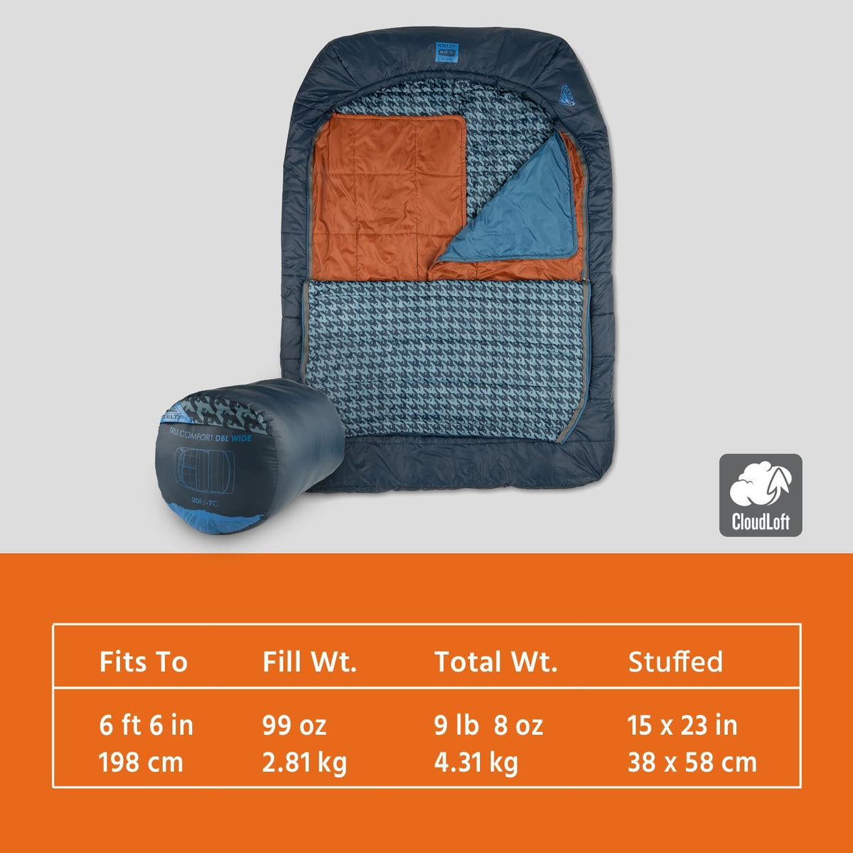 Kelty Tru.Comfort Doublewide 20 Degree Sleeping Bag