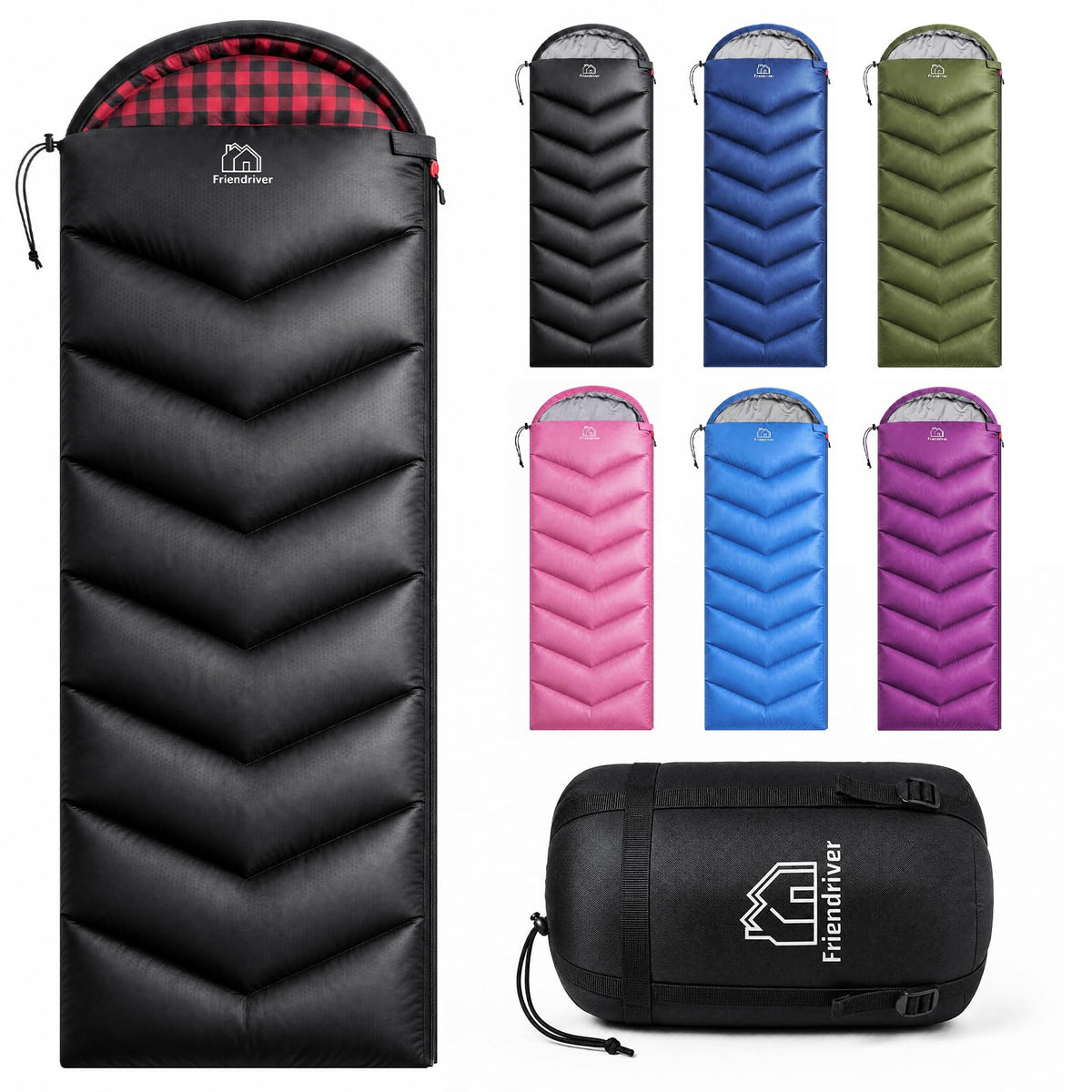 XL Size Upgraded Version of Camping Sleeping Bag 4 Seasons Warm and Cool, Lighter Weight, Adults and Children Can Use Waterproof Camping Bag, Travel and Outdoor Activities