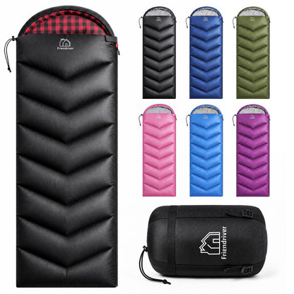 XL Size Upgraded Version of Camping Sleeping Bag 4 Seasons Warm and Cool, Lighter Weight, Adults and Children Can Use Waterproof Camping Bag, Travel and Outdoor Activities