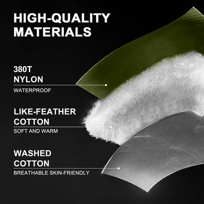 Ultralight Warm Weather Sleeping Bag - Portable, Waterproof, Compact Lightweight, Comfort with Compression Sack - Great for Outdoor Camping, Backpacking & Hiking