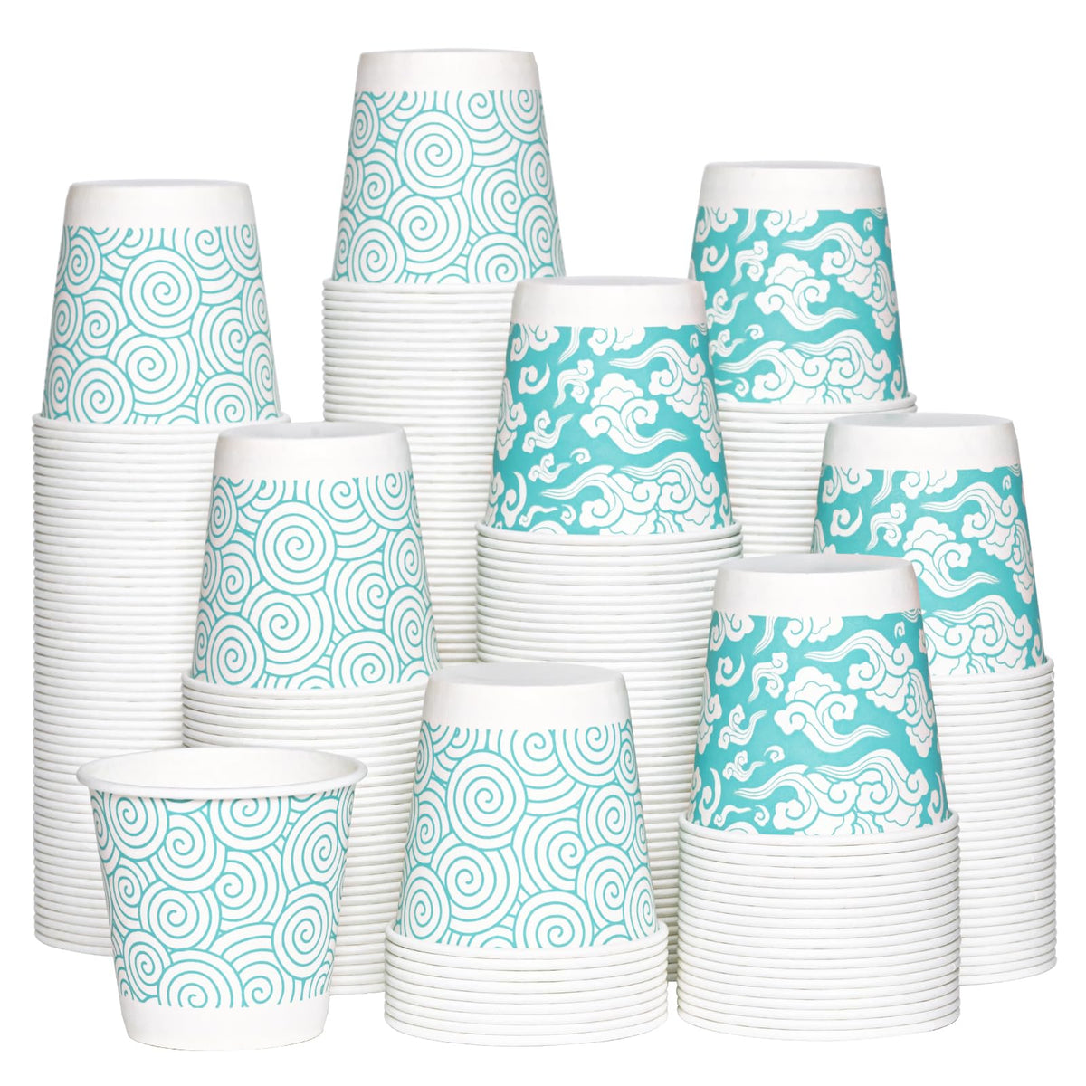 JOLLY CHEF 3 oz Disposable Bathroom Mouthwash Cups 300 Pack Paper Cups