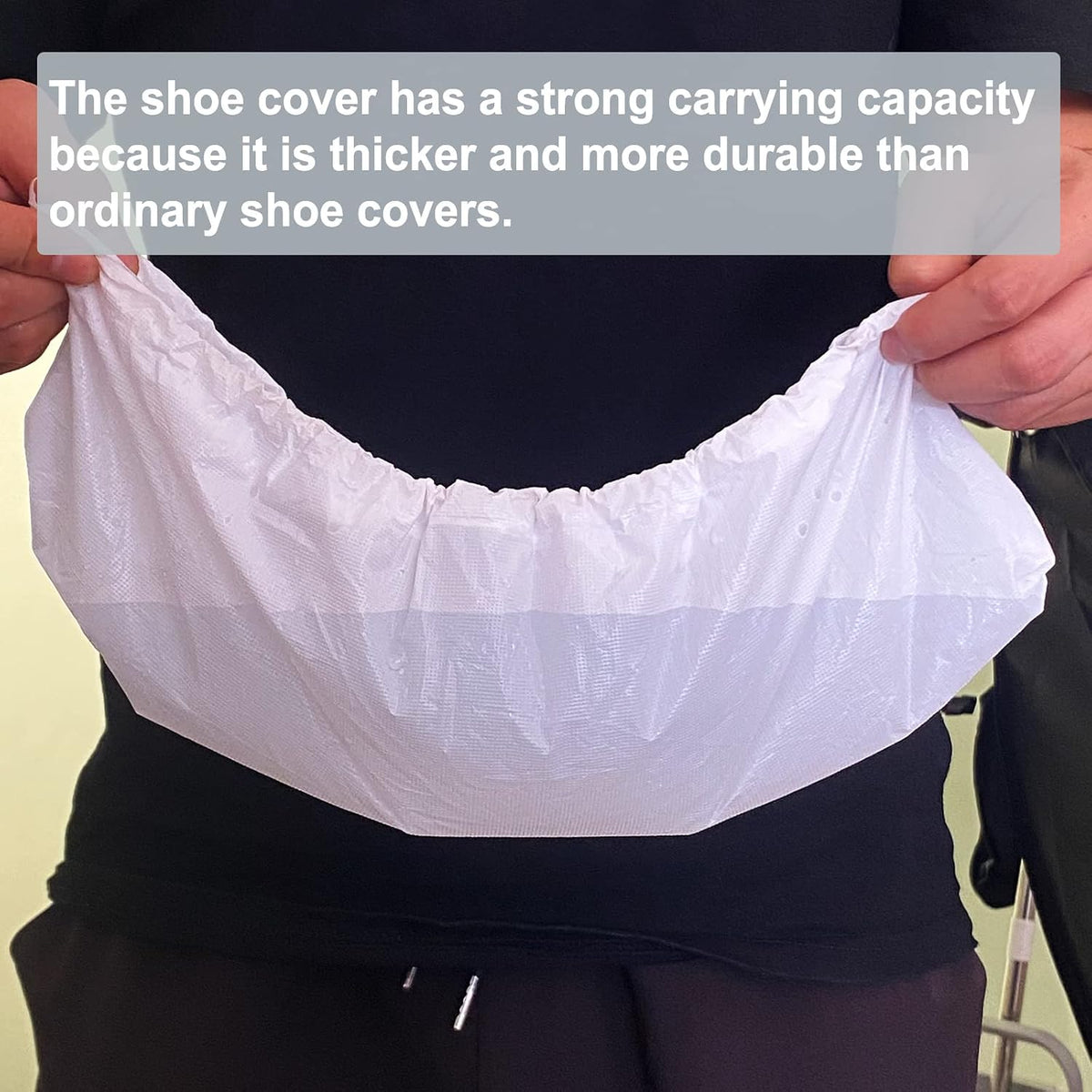 Shoe Covers Disposable,200Pack（100 Pairs）Boot Covers Waterproof Non Slip -Resistant One Size Fits Most for Rain Cleaning Indoor Floor Protection,White
