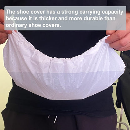 Shoe Covers Disposable,200Pack（100 Pairs）Boot Covers Waterproof Non Slip -Resistant One Size Fits Most for Rain Cleaning Indoor Floor Protection,White