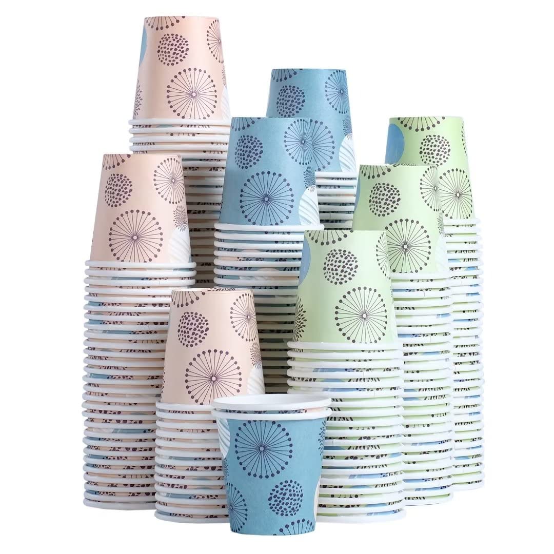 Clawsoff 300 Pack Paper Cups 8 oz, Disposable Coffee Cups 8 OZ