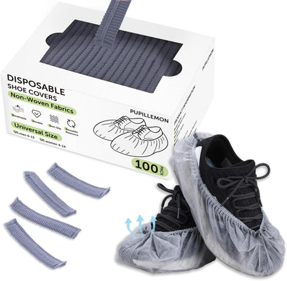 50/100/200 Pack Non-Woven Shoe Covers Disposable for Indoors