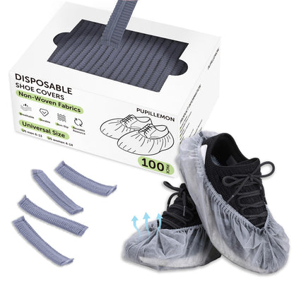 50/100/200 Pack Non-Woven Shoe Covers Disposable for Indoors