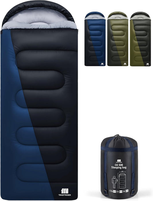 XXL Sleeping Bags for Adults Teens, 4 Season Camping Sleeping Bag Waterproof,Machine Washable Backpacking Gear for Cool Weather,Outdoor Hiking Hunting,with Compression Sack,90x39