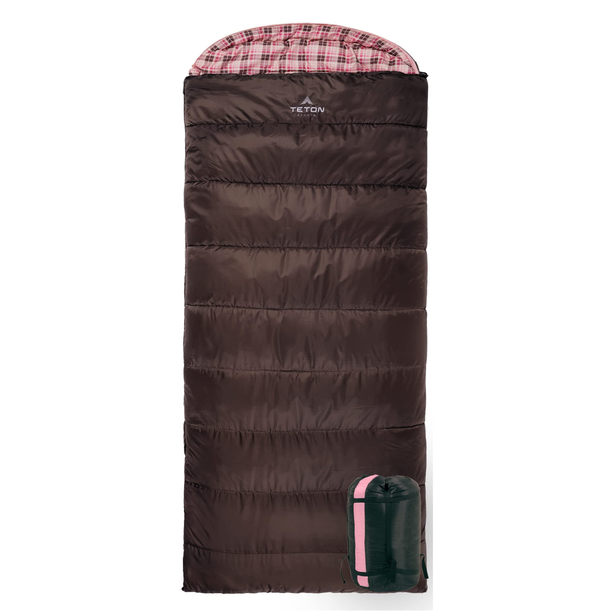 Teton Celsius Regular, 25F, 20F, 0F Degree Sleeping Bags, All Weather Bag for Adults and Kids, Camping Made Easy and Warm, Travel Sack Included