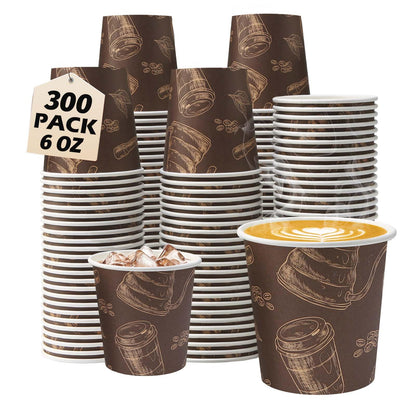 12 oz 180 Pack Coffee Cups Disposable Thickened Paper Coffee Cups