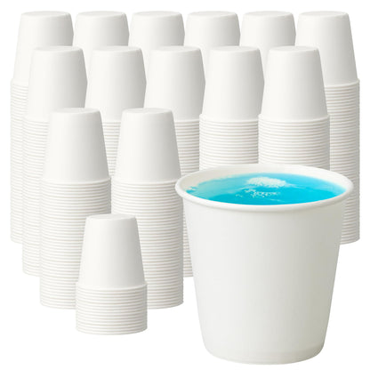 200 Pack 8oz Kraft Coffee Cups, Brown Kraft Disposable Paper Coffee Cups, Hot Coffee Cups & Cold Coffee Cups, Food-Safe Kraft Paper Cups, Heavy-Duty Disposable Paper Cups for Coffee, Tea, Cocoa, Water