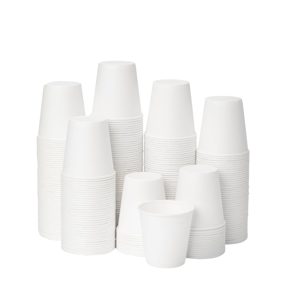 RACETOP 8 oz 500 Pack Disposable Paper Coffee Cups