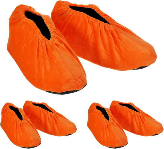 PATIKIL Shoe Covers, 3 Pairs Reusable Shoe Protector Covers, Orange