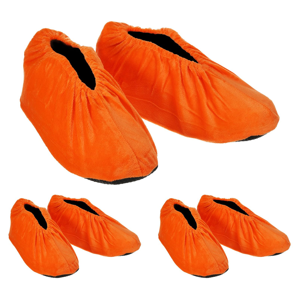 PATIKIL Shoe Covers, 3 Pairs Reusable Shoe Protector Covers, Orange