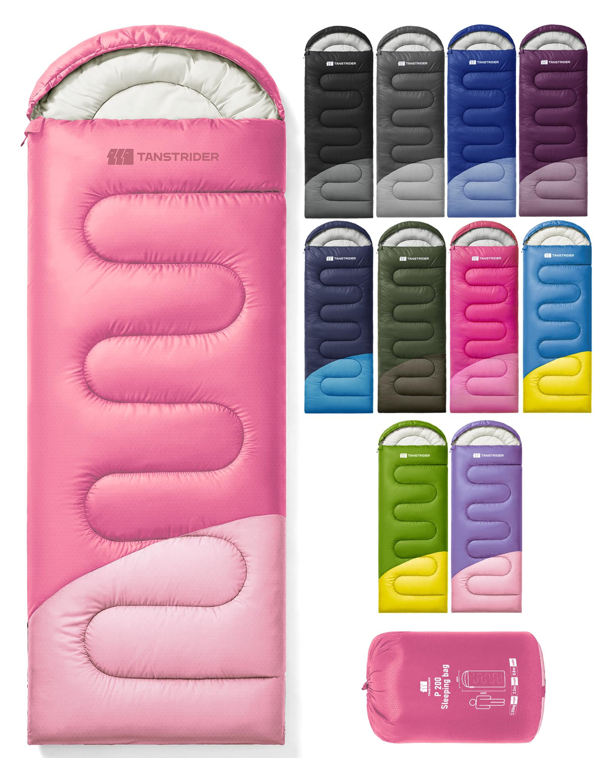Sleeping Bags for Adults,Compact Lightweight Backpacking Sleeping Bag with Compression Sack for Youth, Camping Essentials Gearfor Hiking Travel Climbing Outdoor&Indoor Use