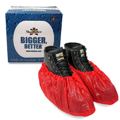 ShuBee Waterproof Shoe & Boot Covers Slip-Resistant Disposable for Plumbing Construction Floor Protection - 40 Pair